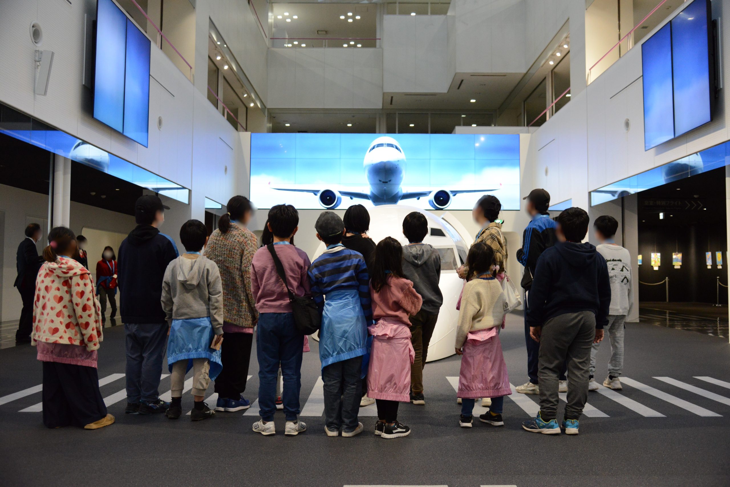 JALスカイミュージアムでの見学風景